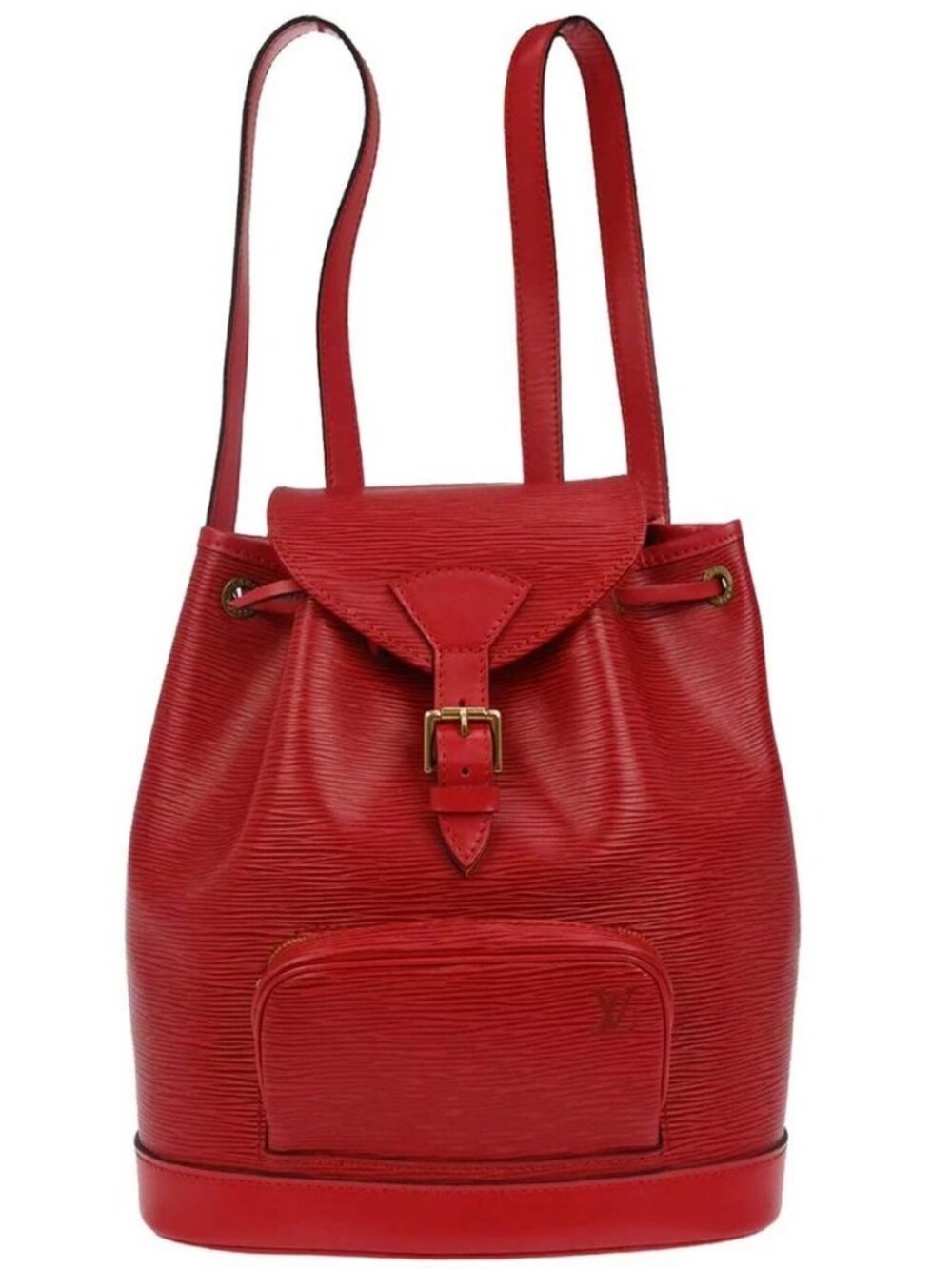 Louis Vuitton Red Epi Montsouris MM Monaco Limited Backpack
